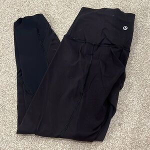 lululemon high waisted leggings scalloped bottoms